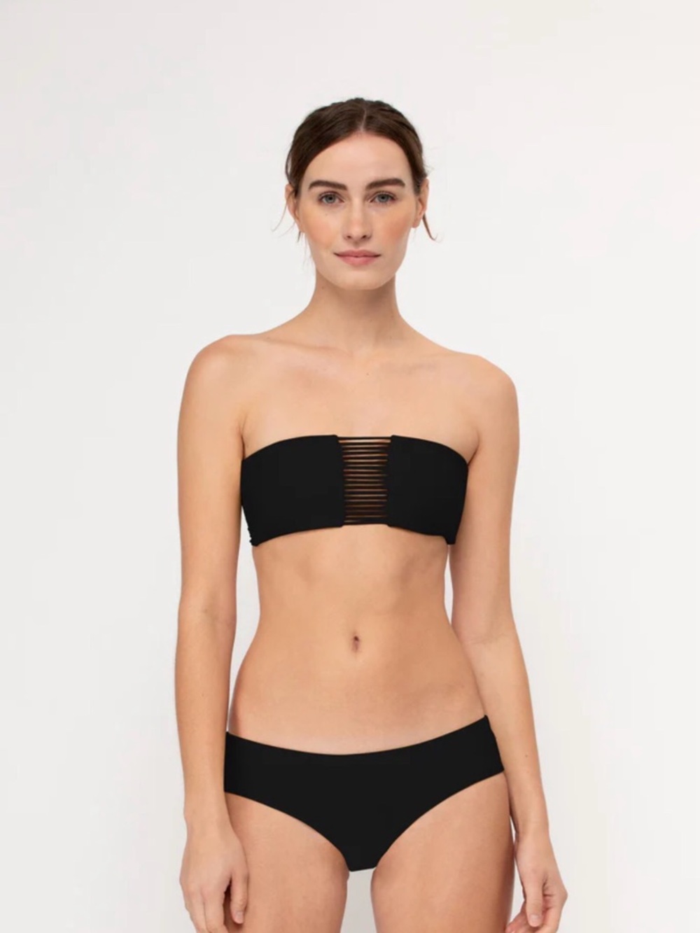 Mikoh Black Sunset Bandeau Bikini Top -NWT